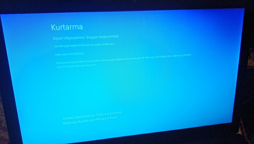 Mavi ekran kurtarma